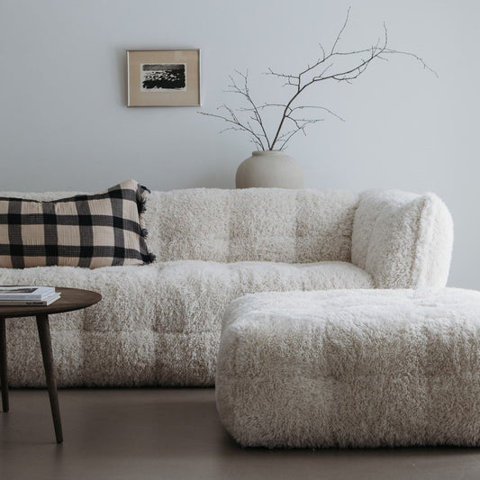 Wooly WOW soffan i fårpäls-imitation