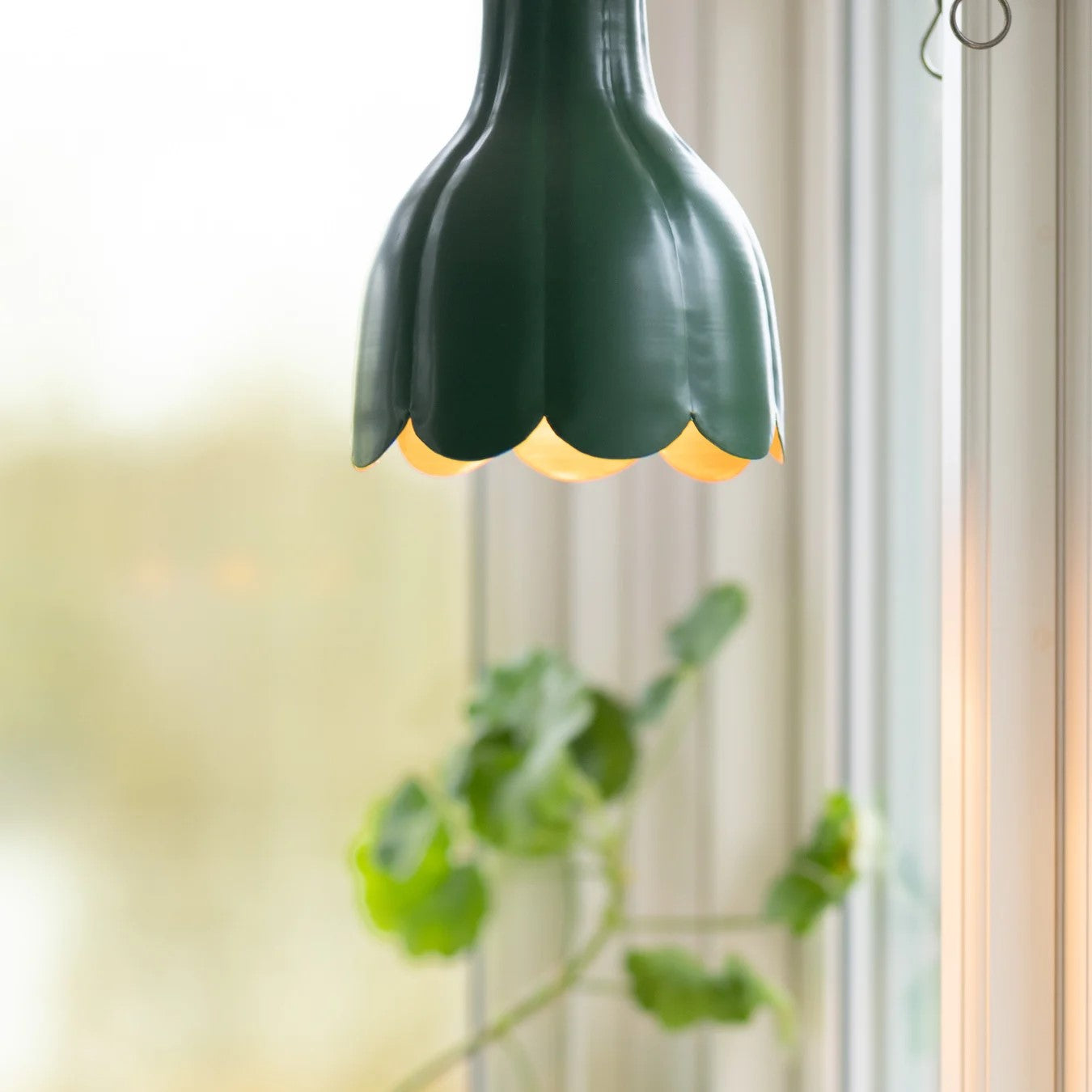 Fönsterlampa Tulippa Carl Larsson grön 17 cm