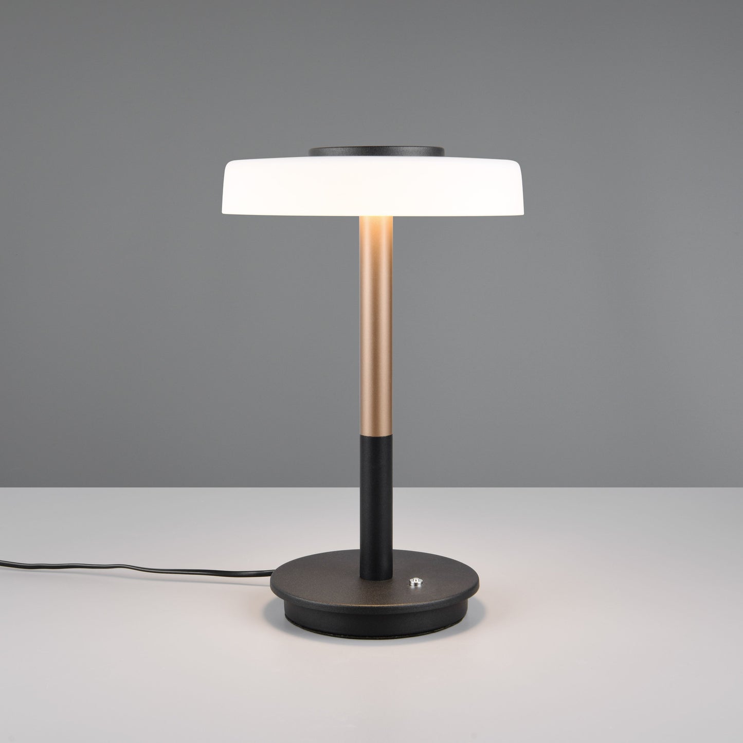 Celeste bordslampa, vitt glas