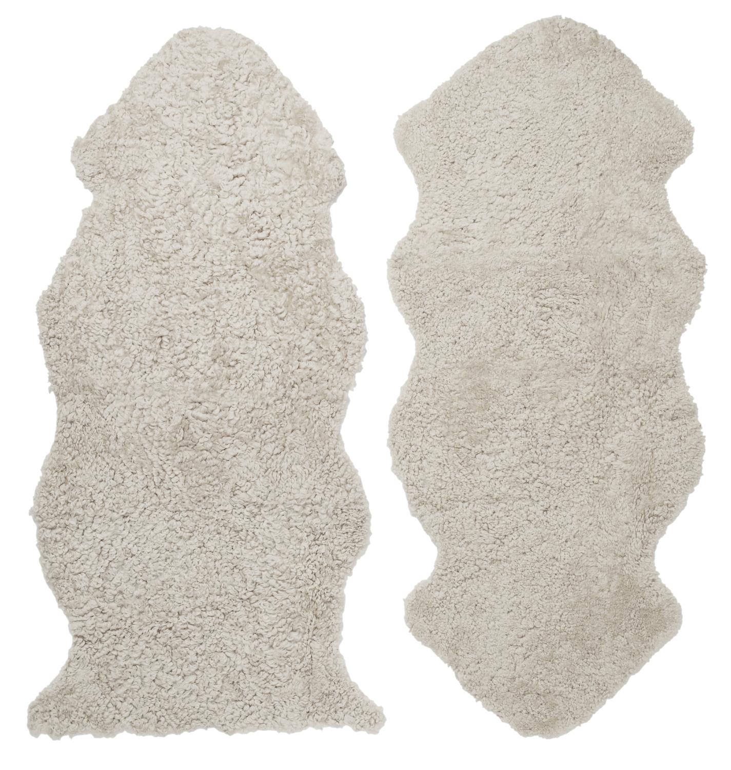 Curly fårskinn sand, large 1-pack