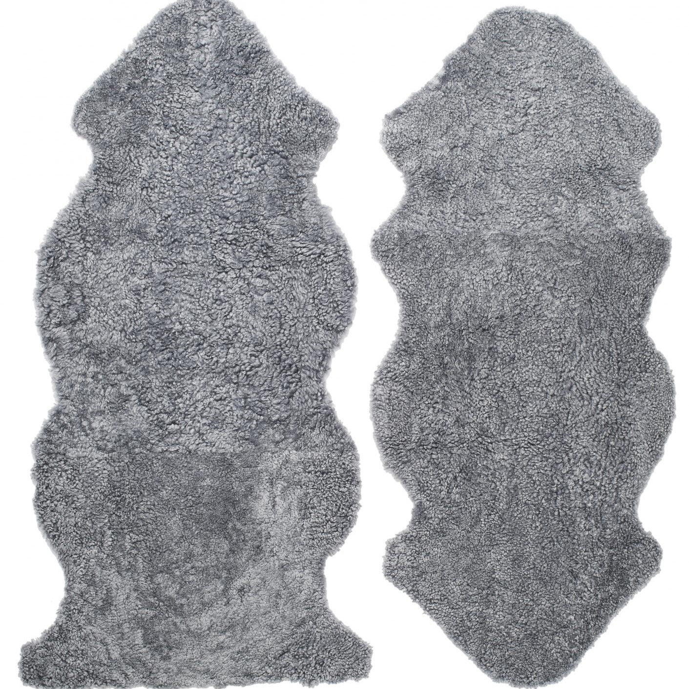 Curly fårskinn Charcoal Silvergrey, large 1-pack