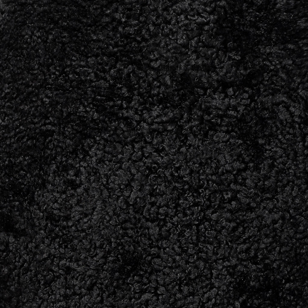 Curly fårskinn black, large 1-pack